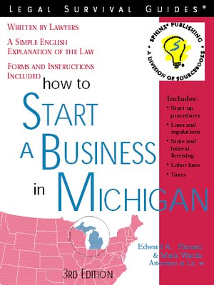 cover image of How to Start a Business in Michigan